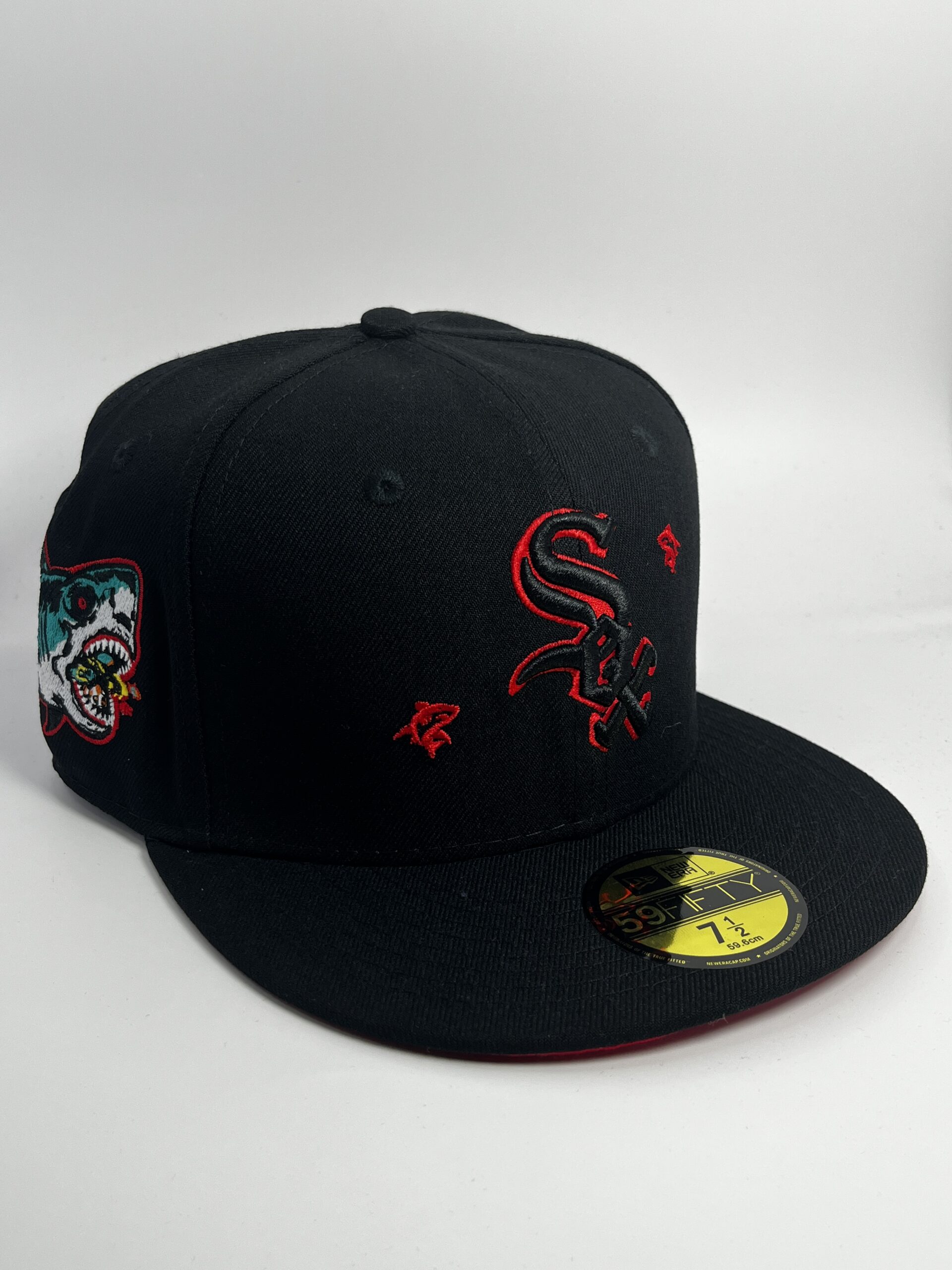 New Era 59FIFTY Chicago White Sox Negra Delfines y Tiburones Talla 7 1/2