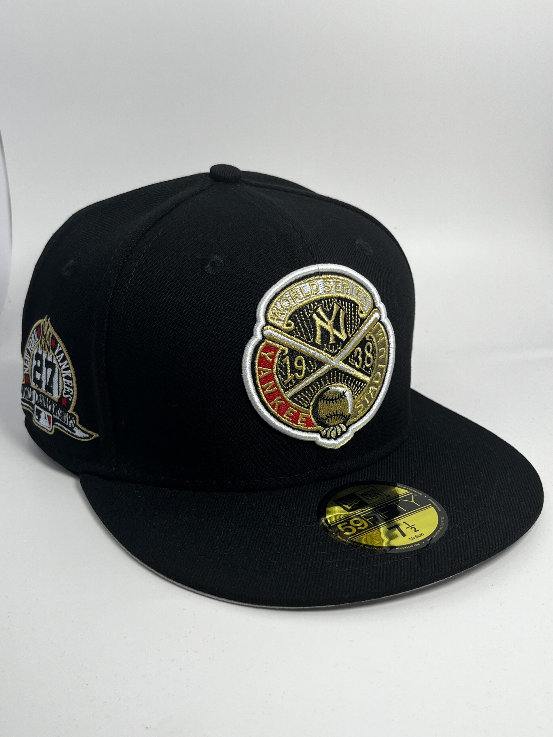 Gorra New Era 59FIFTY New York Yankees 27x World Series Negra Talla 7 1/2