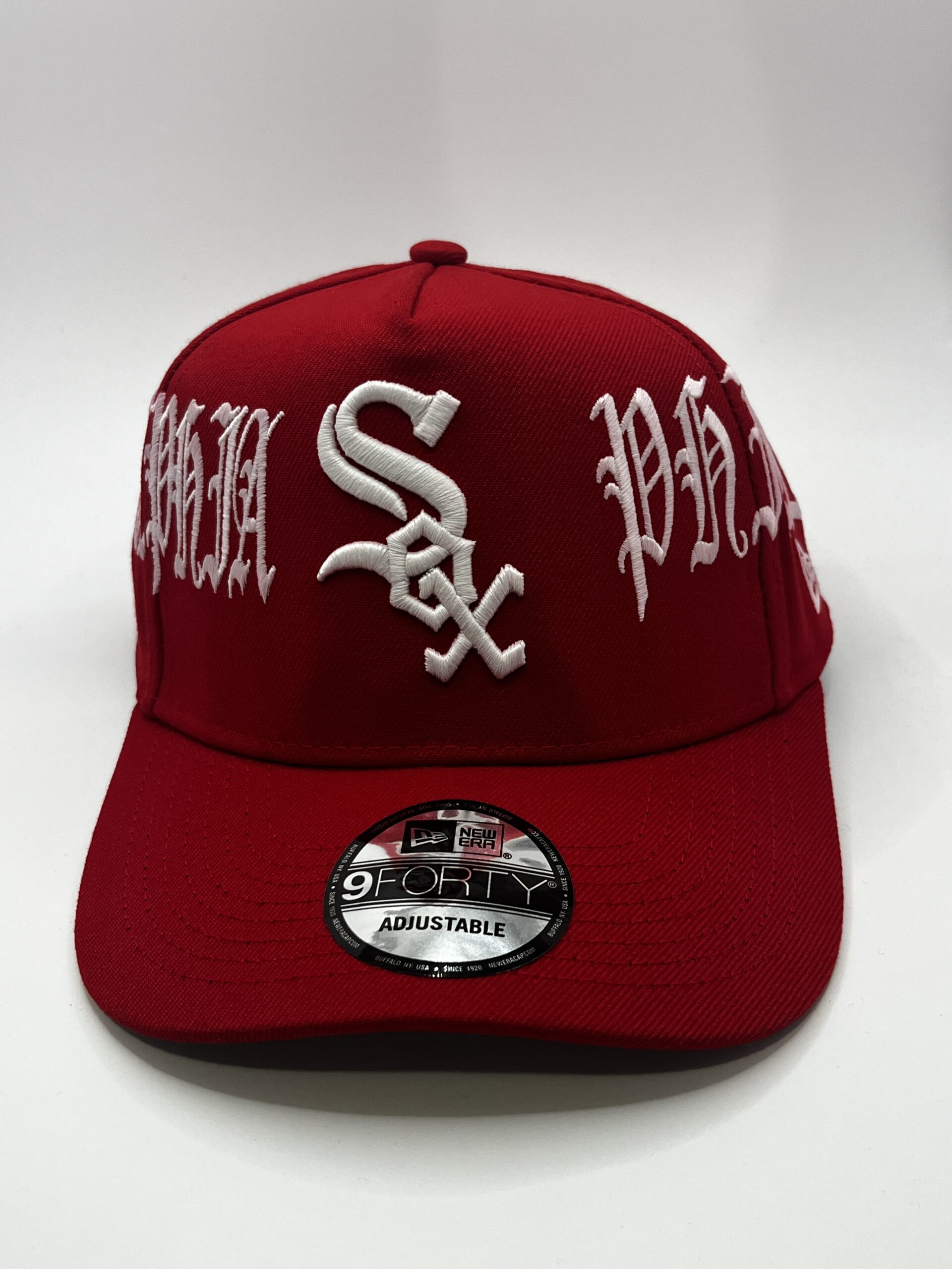 Gorra New Era 9FORTY Chicago White Sox Roja Glow Ajustable - Image 2