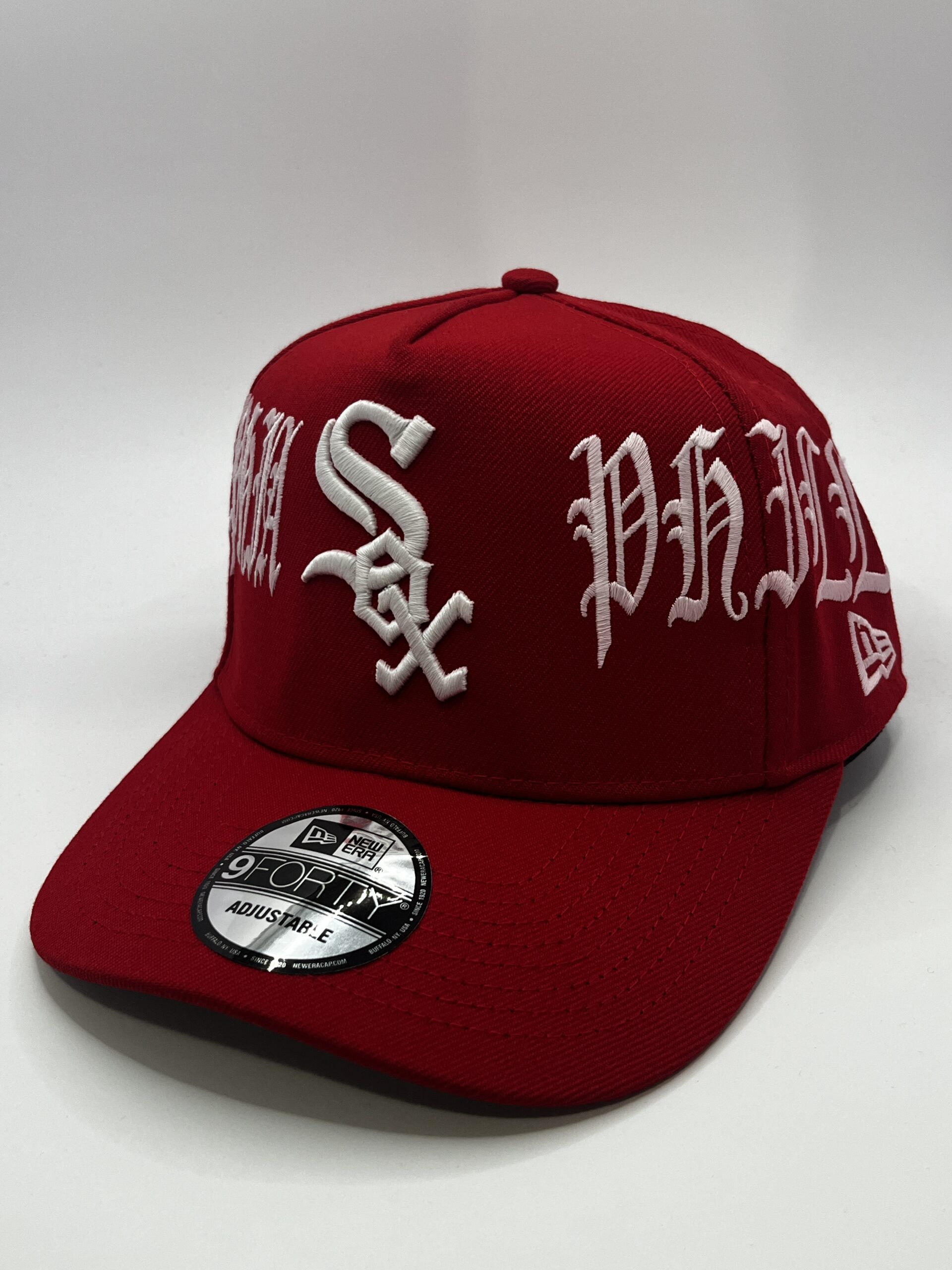 Gorra New Era 9FORTY Chicago White Sox Roja Glow Ajustable - Image 3
