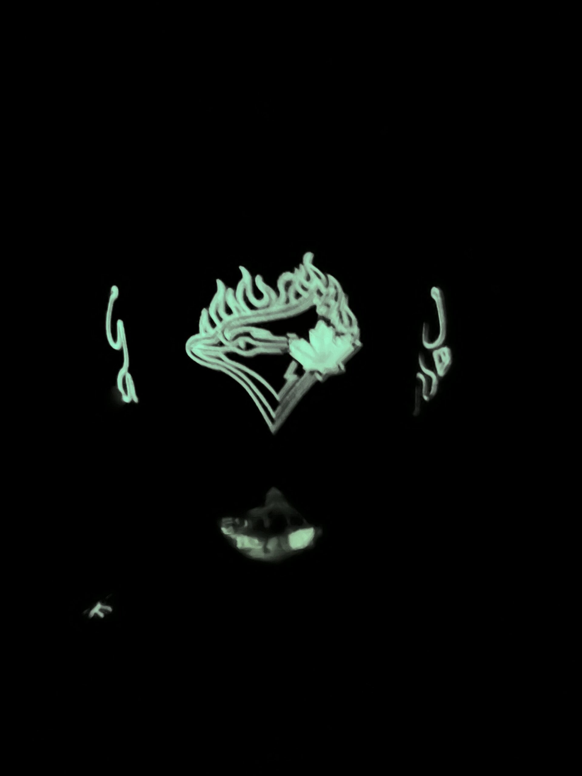 New Era 59FIFTY Toronto Blue Jays Negra Blanca Glow Llamas Talla 7 1/4 - Image 9