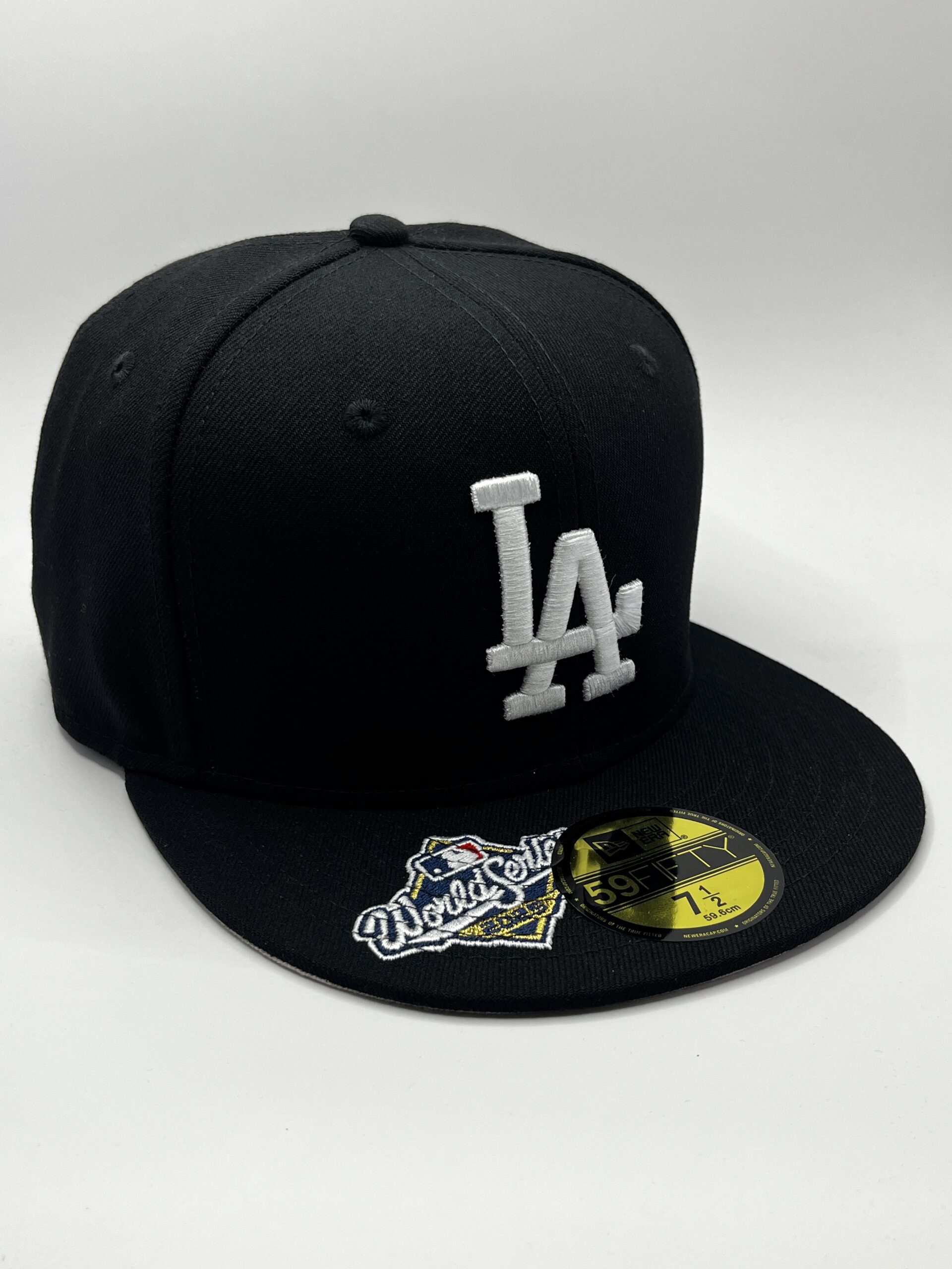 New Era 59FIFTY Los Angeles Dodgers Negra Blanca World Series 2025 Talla 7 1/2
