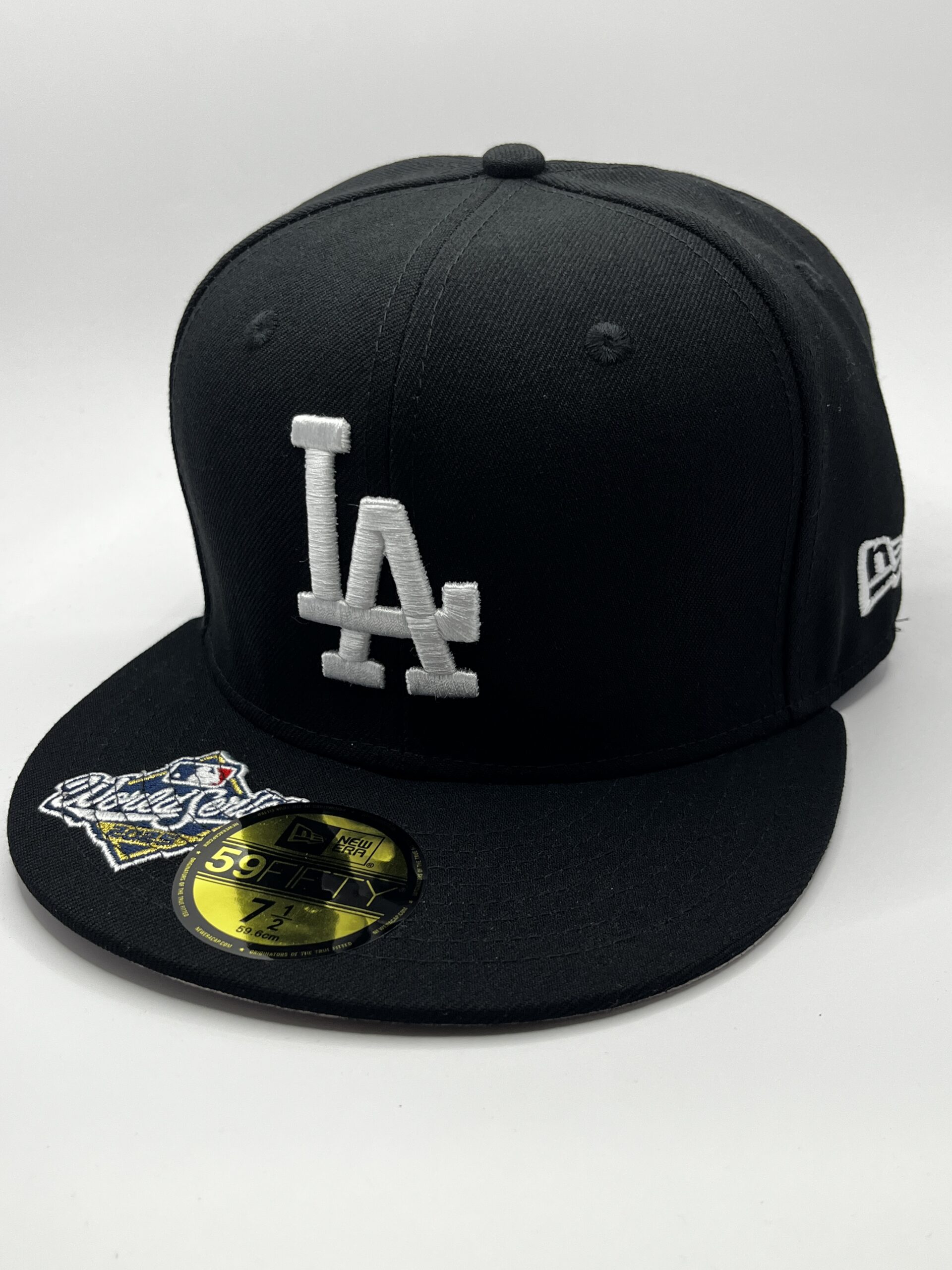 New Era 59FIFTY Los Angeles Dodgers Negra Blanca World Series 2025 Talla 7 1/2 - Image 3