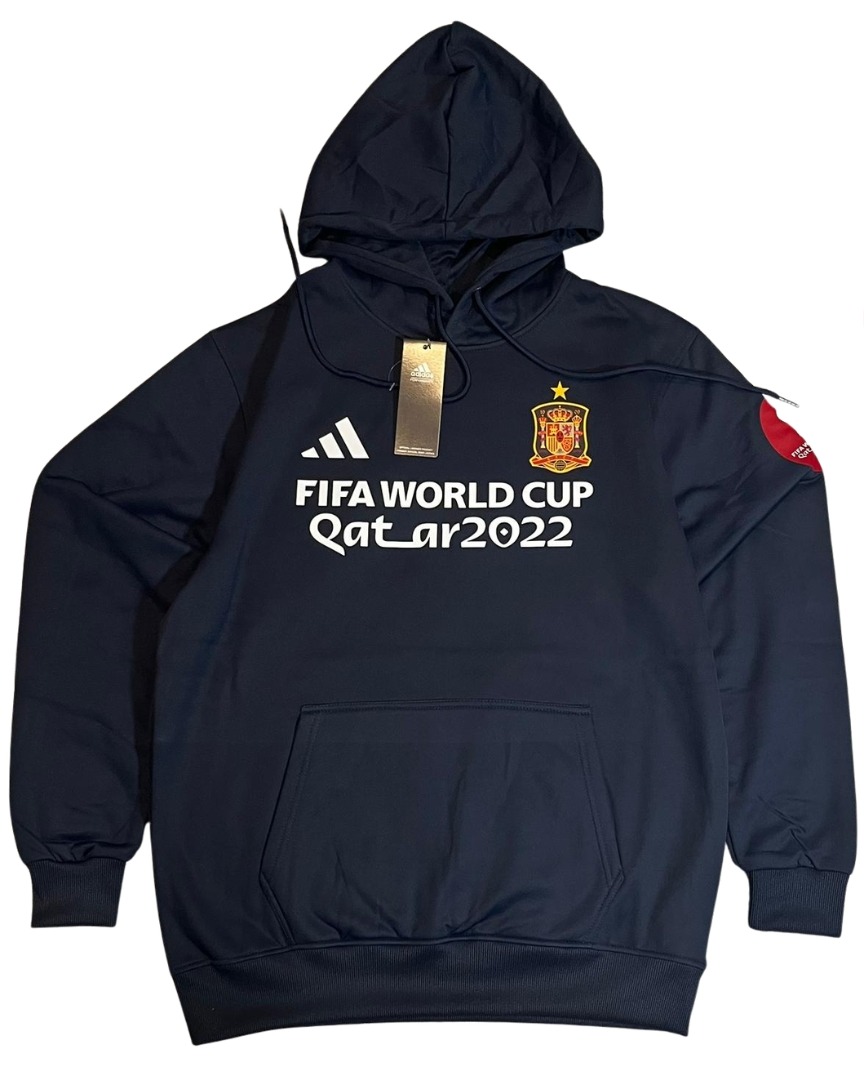 Sudadera España FIFA World Cup Qatar 2022 Negra con Capucha