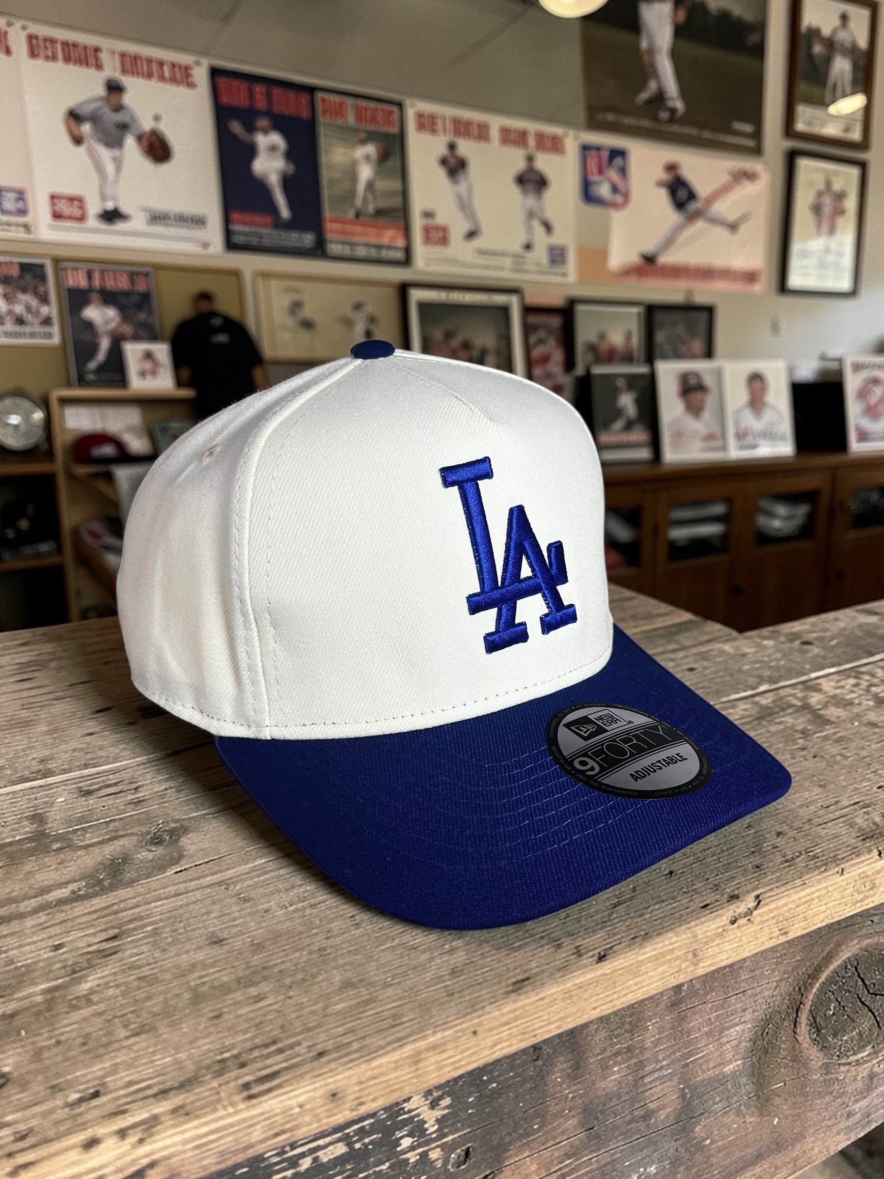 Gorra Los Angeles Dodgers Crema 9FORTY Clásica