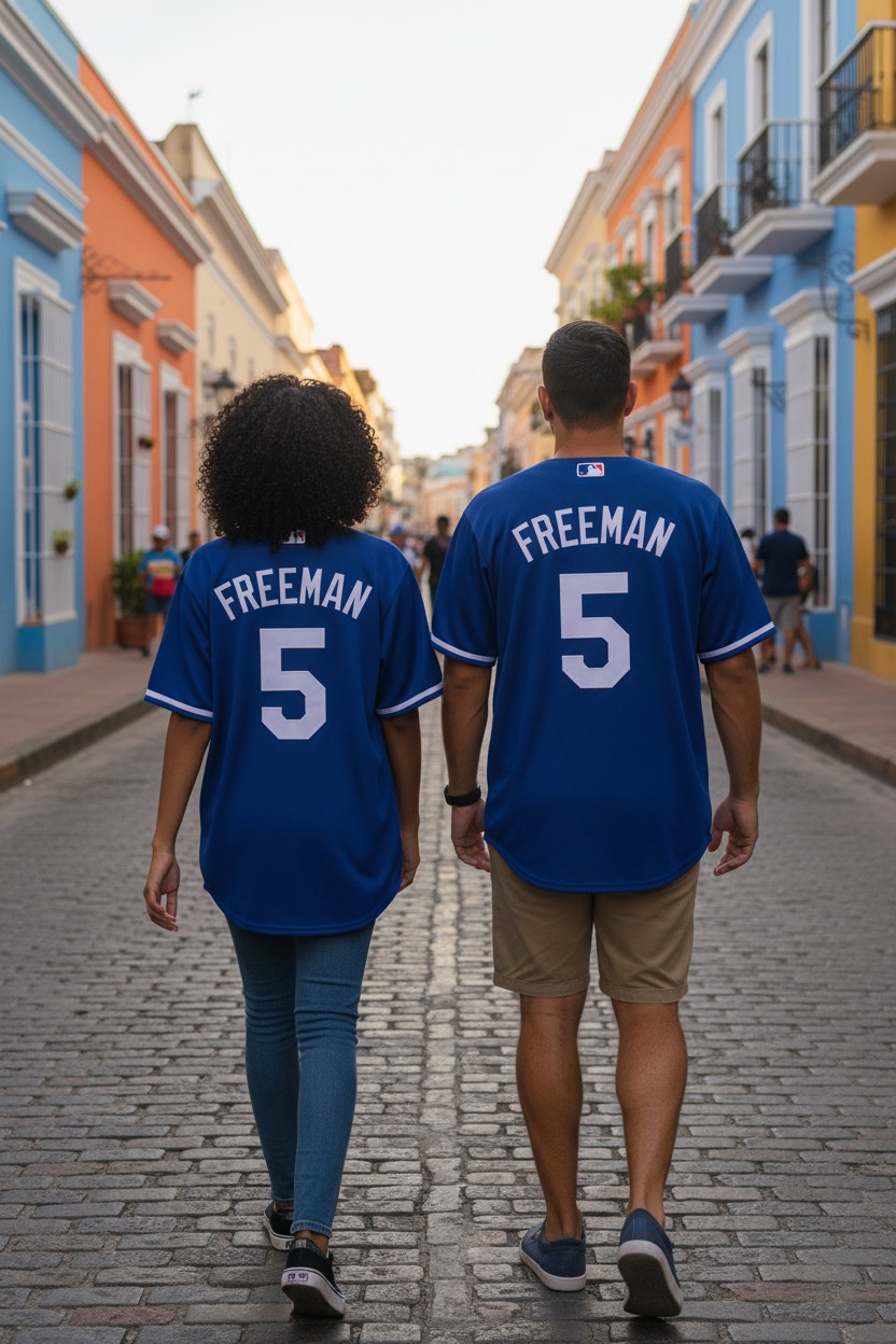 Camisa Los Angeles Dodgers Azul Freeman 5 Béisbol - Image 2