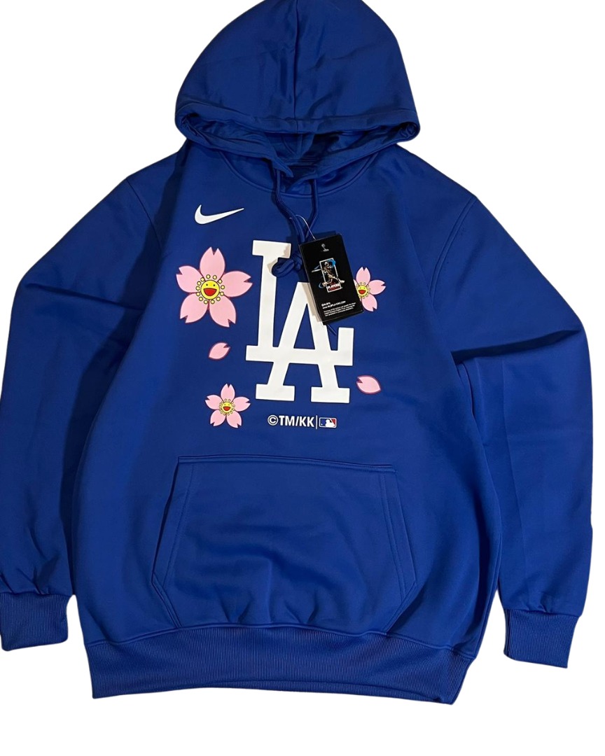 Sudadera Los Angeles Dodgers Azul Sakura Ohtani 17 con Capucha