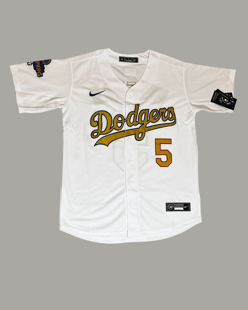 Camisa Los Angeles Dodgers Blanca Freeman 5 World Series 2024 Béisbol