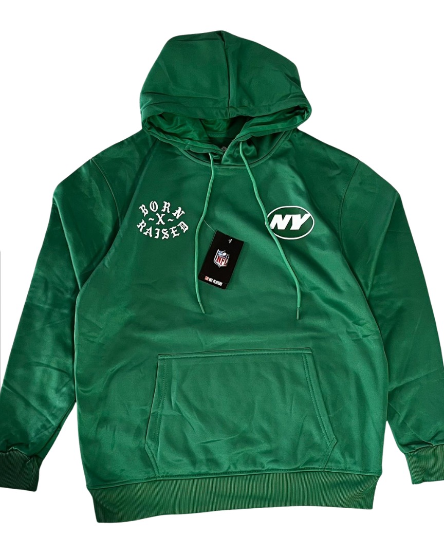 Sudadera New York Jets Verde Born X Raised con Capucha