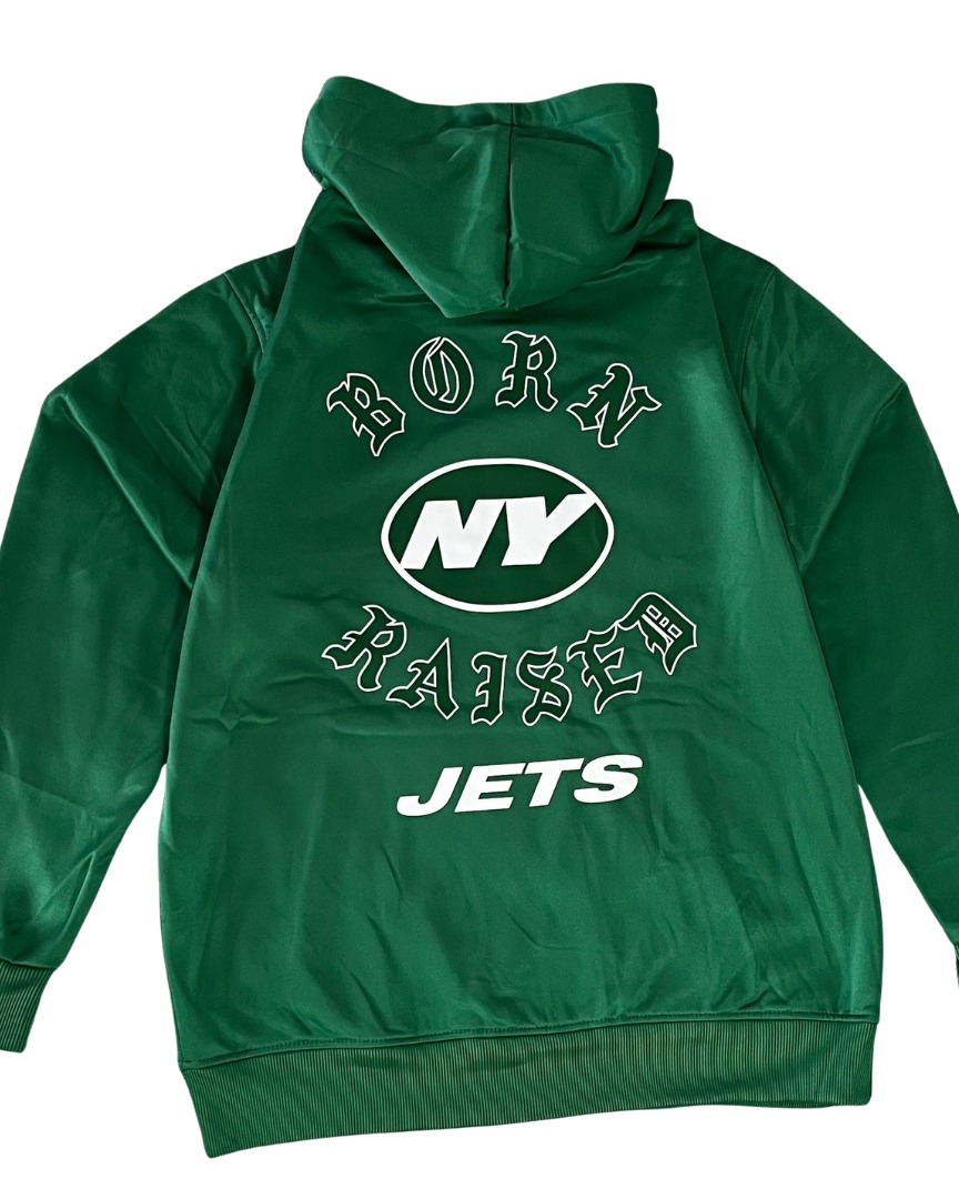 Sudadera New York Jets Verde Born X Raised con Capucha - Image 2