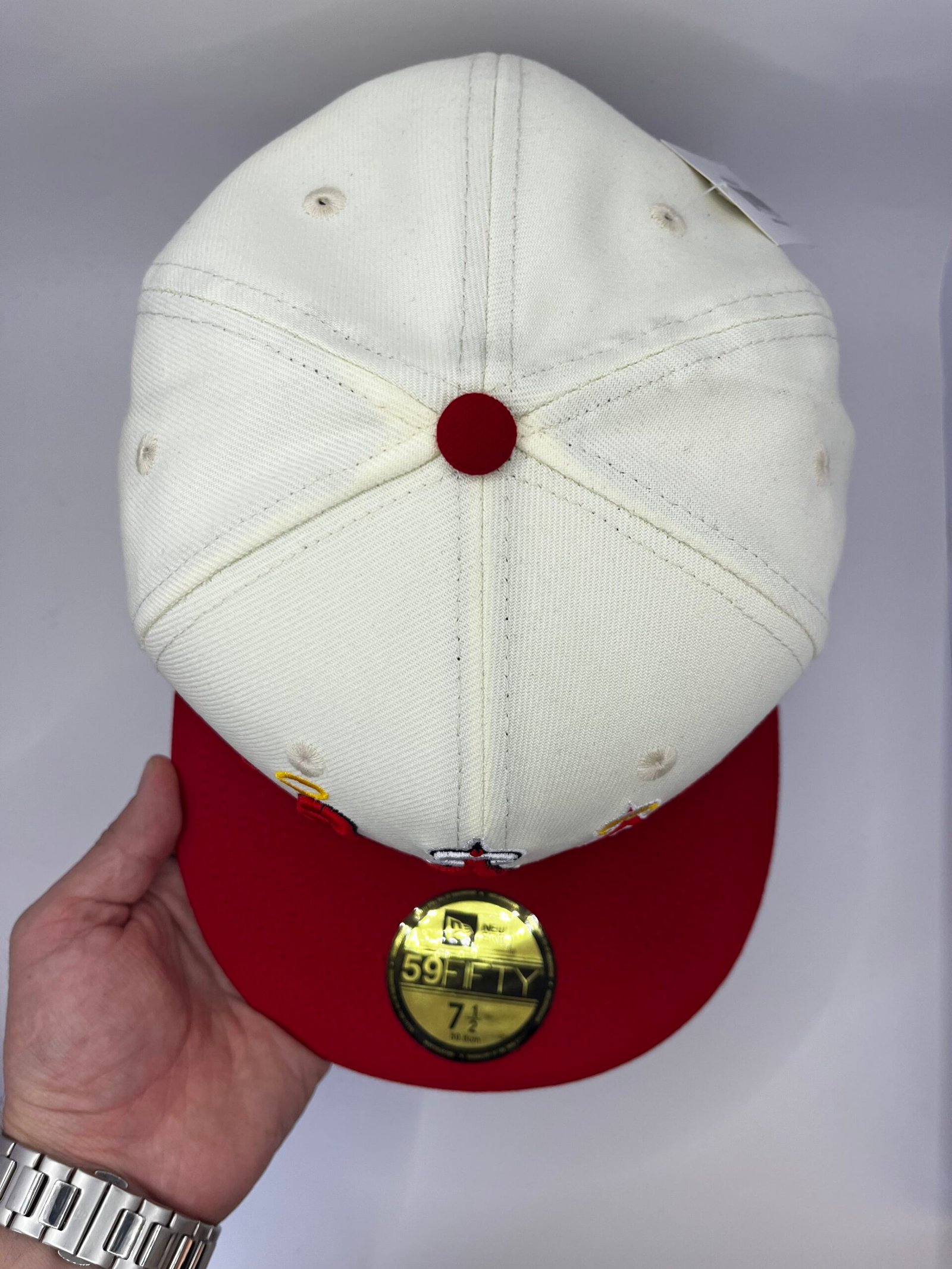 Gorra Anaheim Angels Crema 59FIFTY New Era | Edición 50 Aniversario 7 1/2 - Image 5