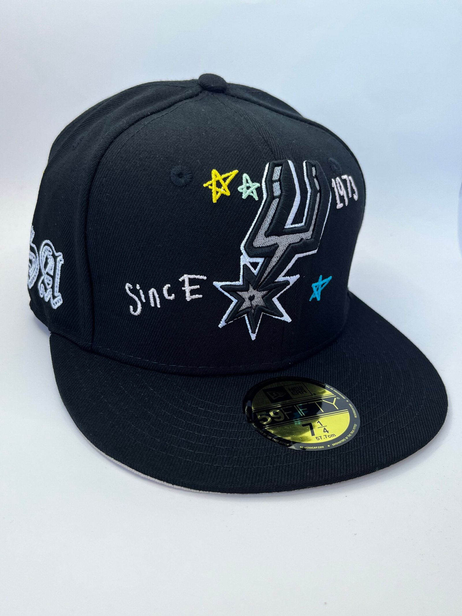 Gorra San Antonio Spurs Negra 59FIFTY New Era | Parche Estrellas 7 1/4
